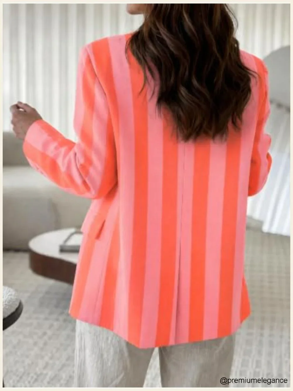 Womens Plaid Blazer Business Casual Stand Collar Open Front Suit Jacket